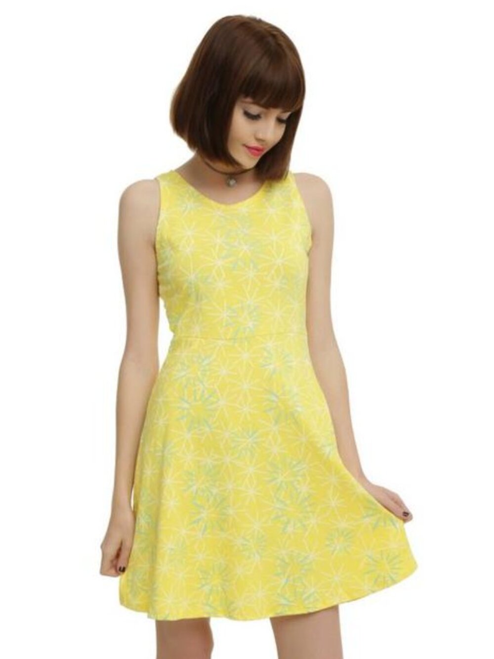 Disney Inside Out Joy Cosplay Dress Yellow Skater Hot Topic XXL
